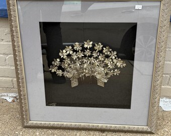Vintage MAIO Chinese Headdress / Haircomb Framed