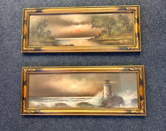 Beautiful Set of Turn of the Century Pastel Wall Decor / Art