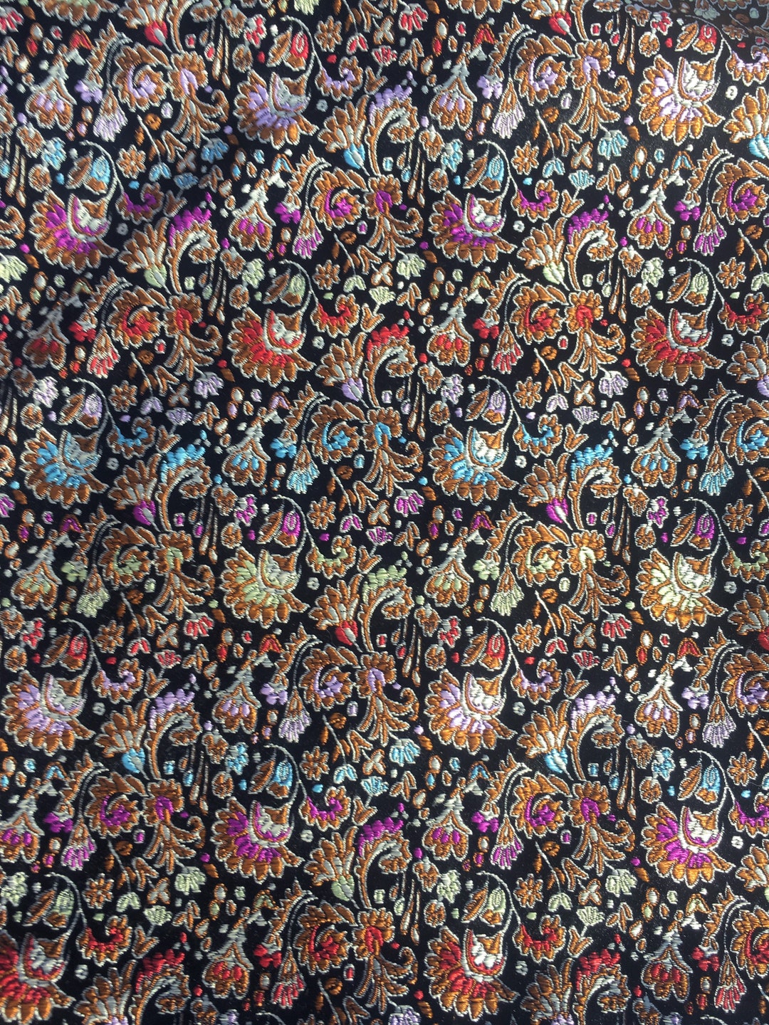 Beautiful Nepalese Silk Floral Brocade Pillow Case / Cover Etsy