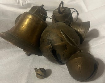 Wonderful Lot of Vintage and Antique Brass Bells