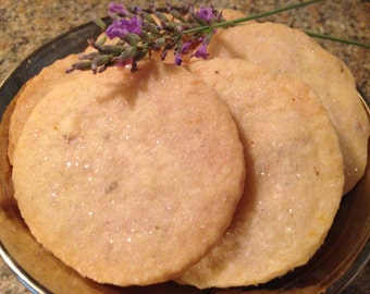 13 (1Baker's Dozen) Lavender Shortbread Cookies