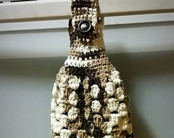 Crochet Towel and Holder