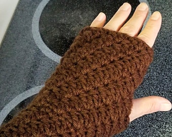 Falling Leaves Fingerless Mitts