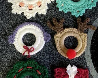 6 Pack of Christmas Ring Ornaments