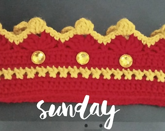 Crochet Prince Crown: Rhinestone Royal Parade