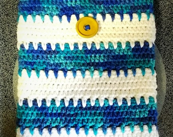 Crochet Tablet Cover: Custom Phone Cozy with Button