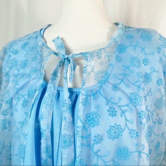 Vintage 60’s Baby Blue Special Occasion Maxi Dres… - image 3