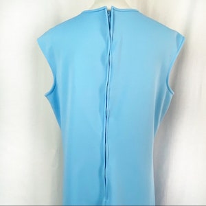 Vintage 60s Baby Blue Special Occasion Maxi Dress with Capelet X-Large image 9