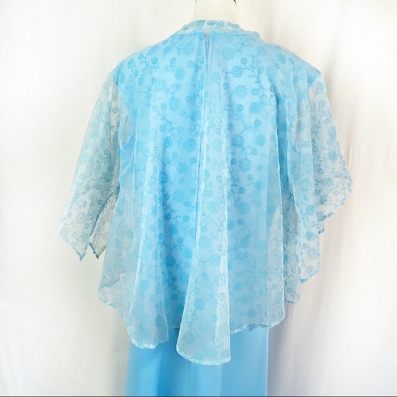 Vintage 60’s Baby Blue Special Occasion Maxi Dres… - image 6