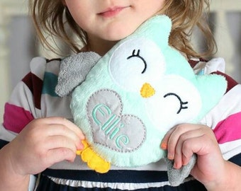 Owl Plushie Personalized Toddler Gifts Personalized Baby Gift Sensory Toy Gift For Owl Plushie Personalized Toddler Gifts Personalized Baby Gift Sensory Toy Gift For