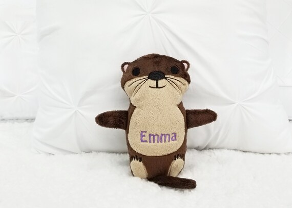otter stuffed animal plush sea otter for kids birthday sea etsy
