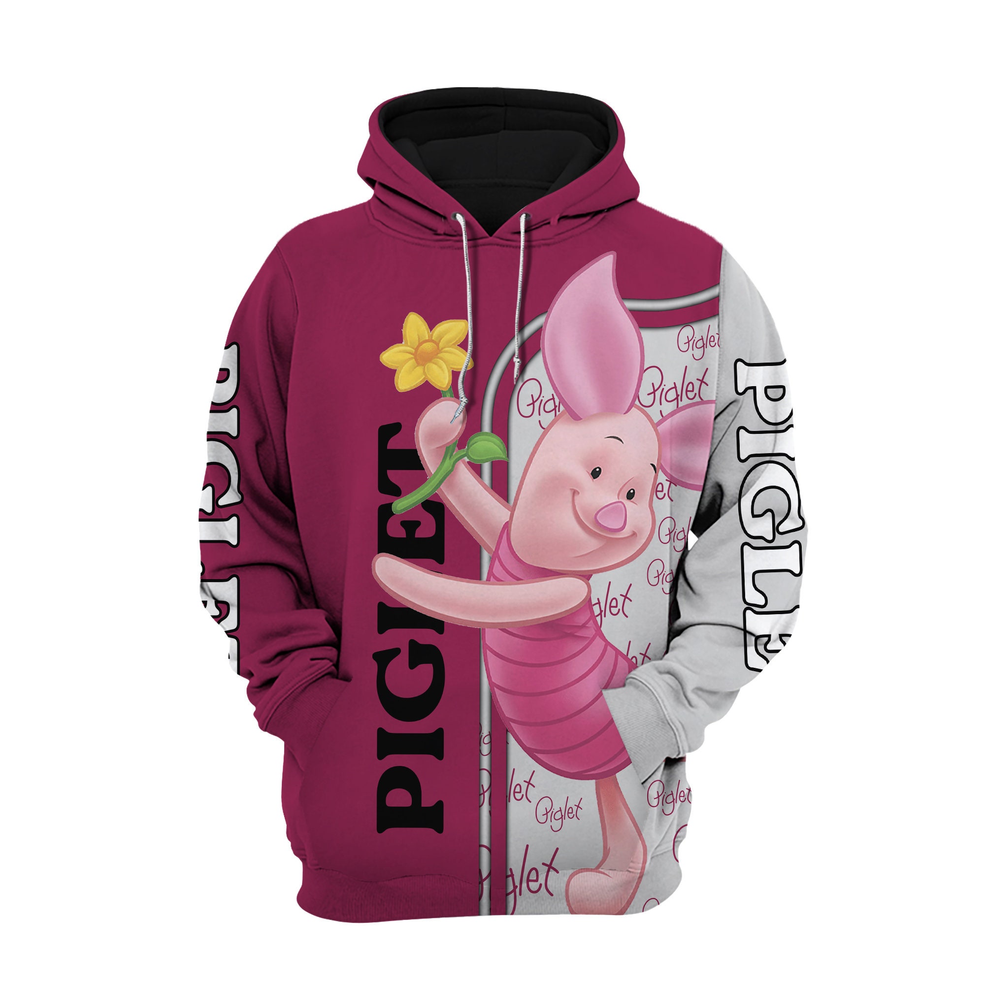 Piglet Hoodie | Pink Piglet Disney 3D Hoodie