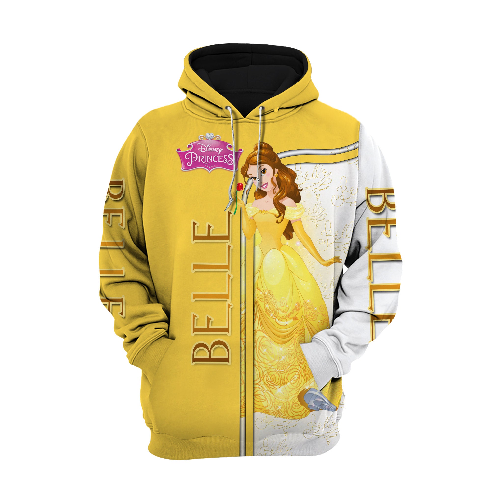 Discover Belle Disney Princess Beauty and the Beast 3D Hoodie