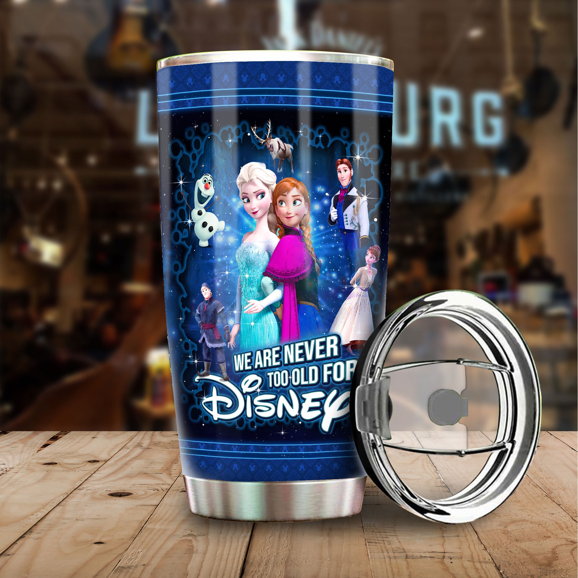 Elsa Anna Frozen Tumbler We are never too old for Disney Stainless Steel Tumbler