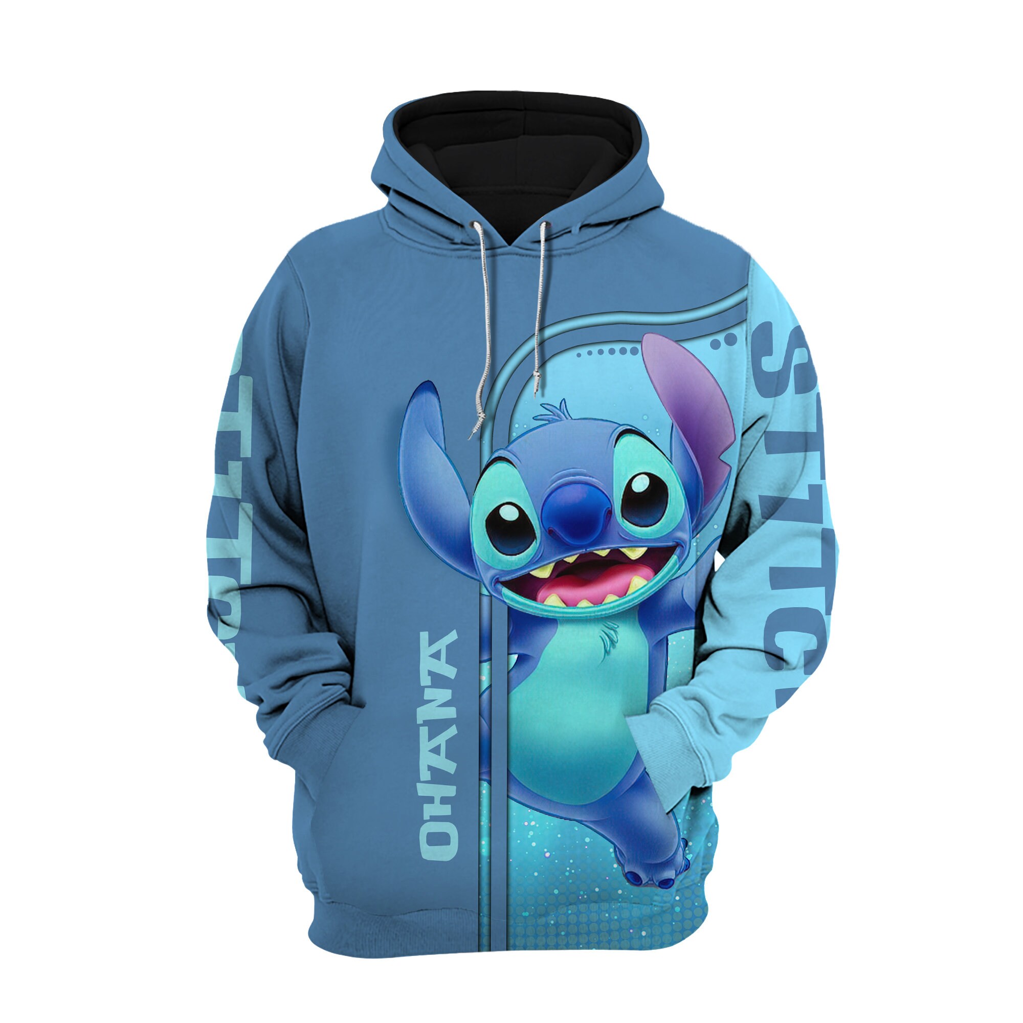 Cute Stitch Hoodie | Stitch Ohana Disney 3D Hoodie