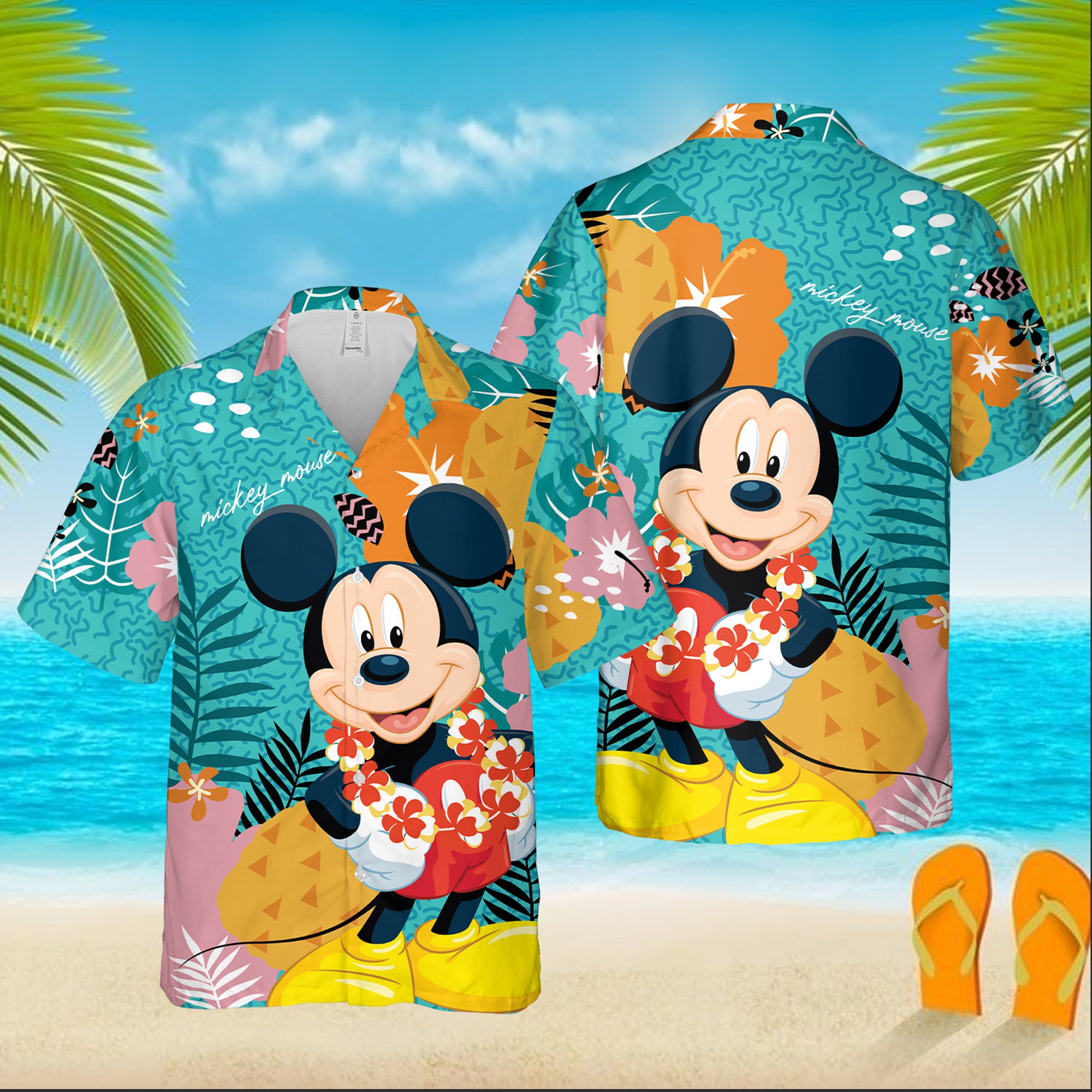 Discover Mickey Mouse Sommer Hawaiian Shirt