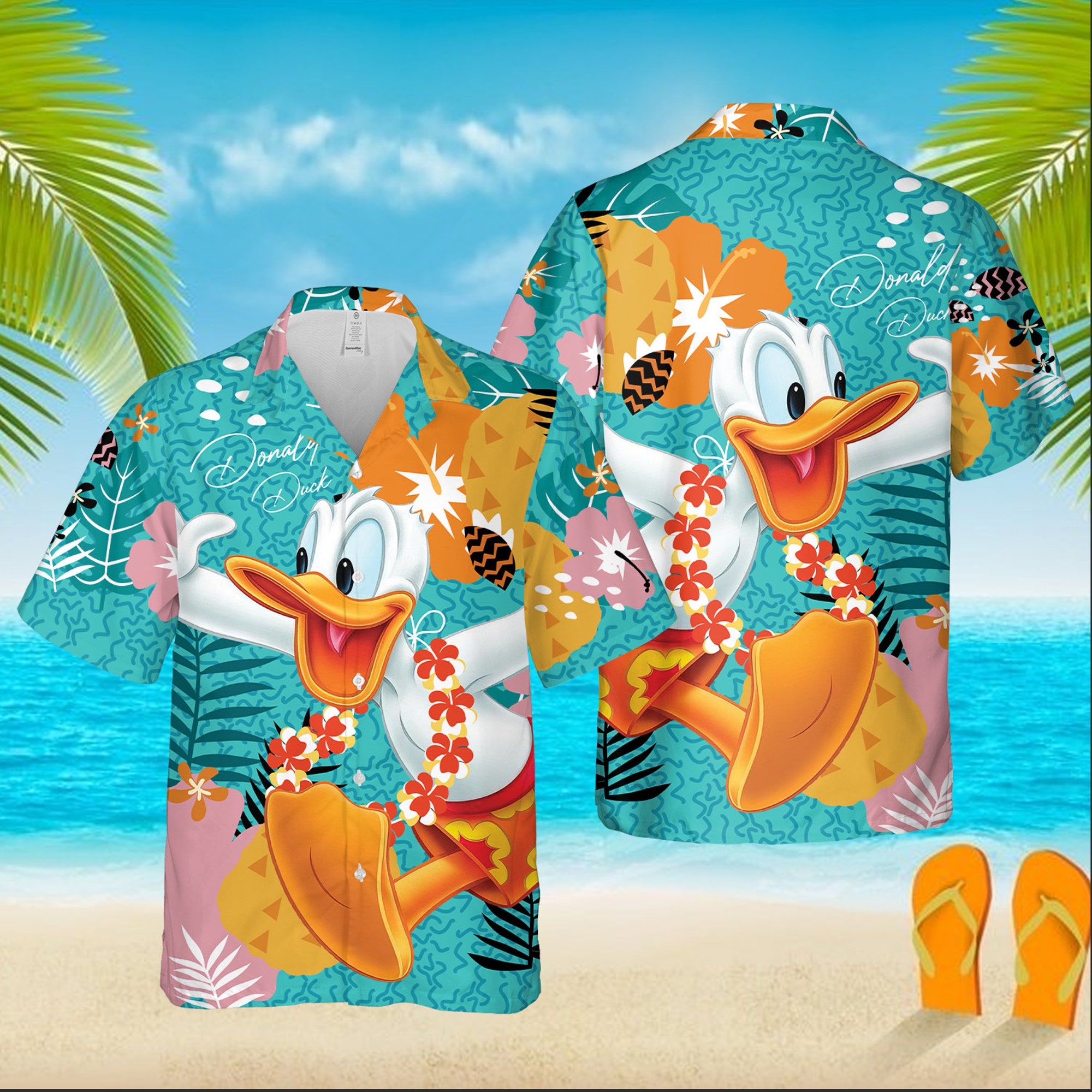 Donald Duck Donald Aloha Hawaiian Shirt Donald Duck Donald Aloha Hawaiian Shirt