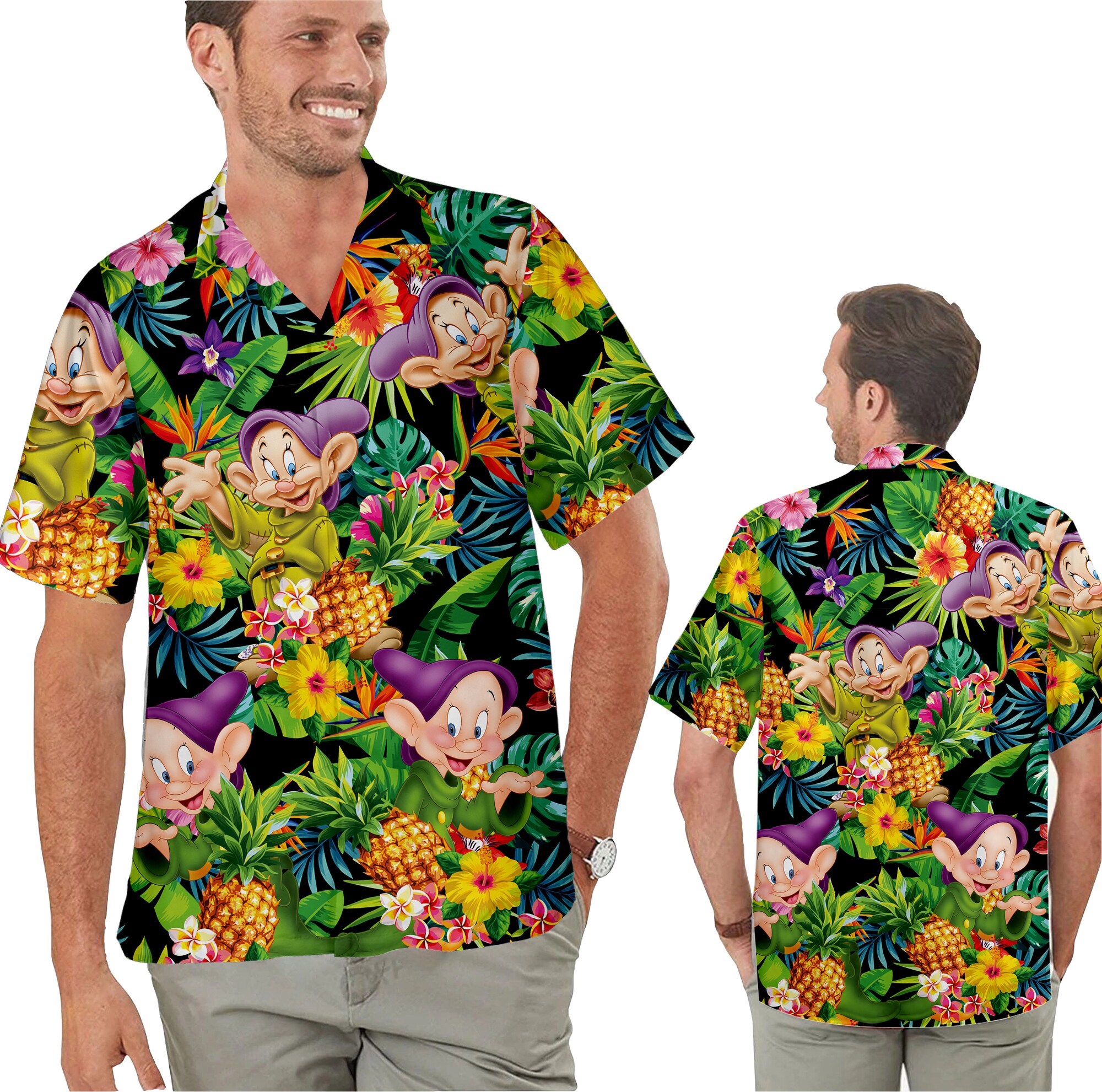 Discover Dopey Dwarf Disney Hawaiian Shirt Summer Beach Trip Family Hawaiian Shirt Women Mickey Mouse Hawaiian Shirt Disney Aloha shirt Hawaii shirt