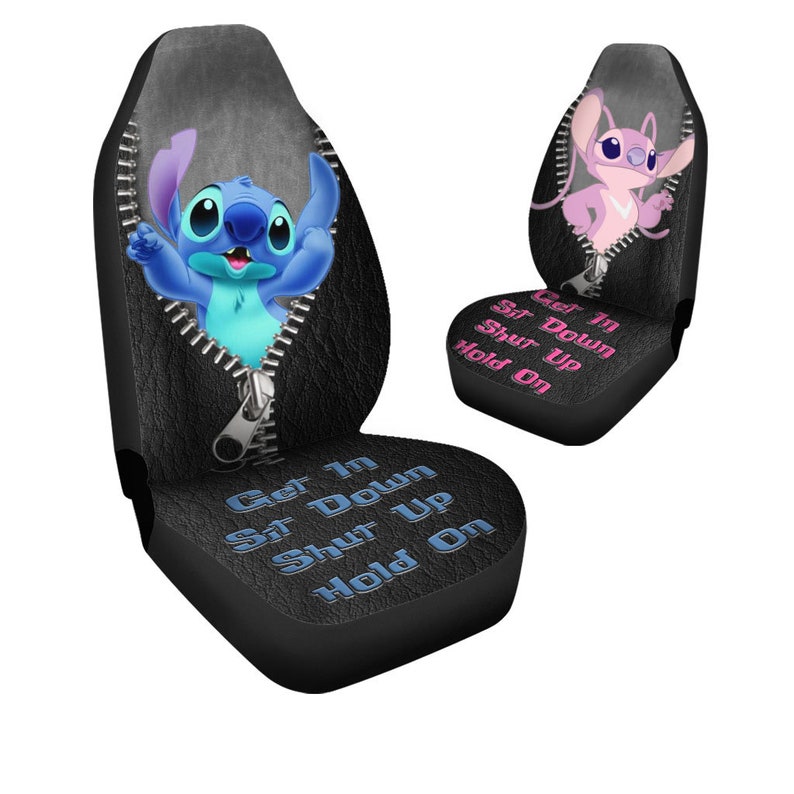 Stitch Angel Car Seat Covers Stitch Angel Car Accessory Etsy