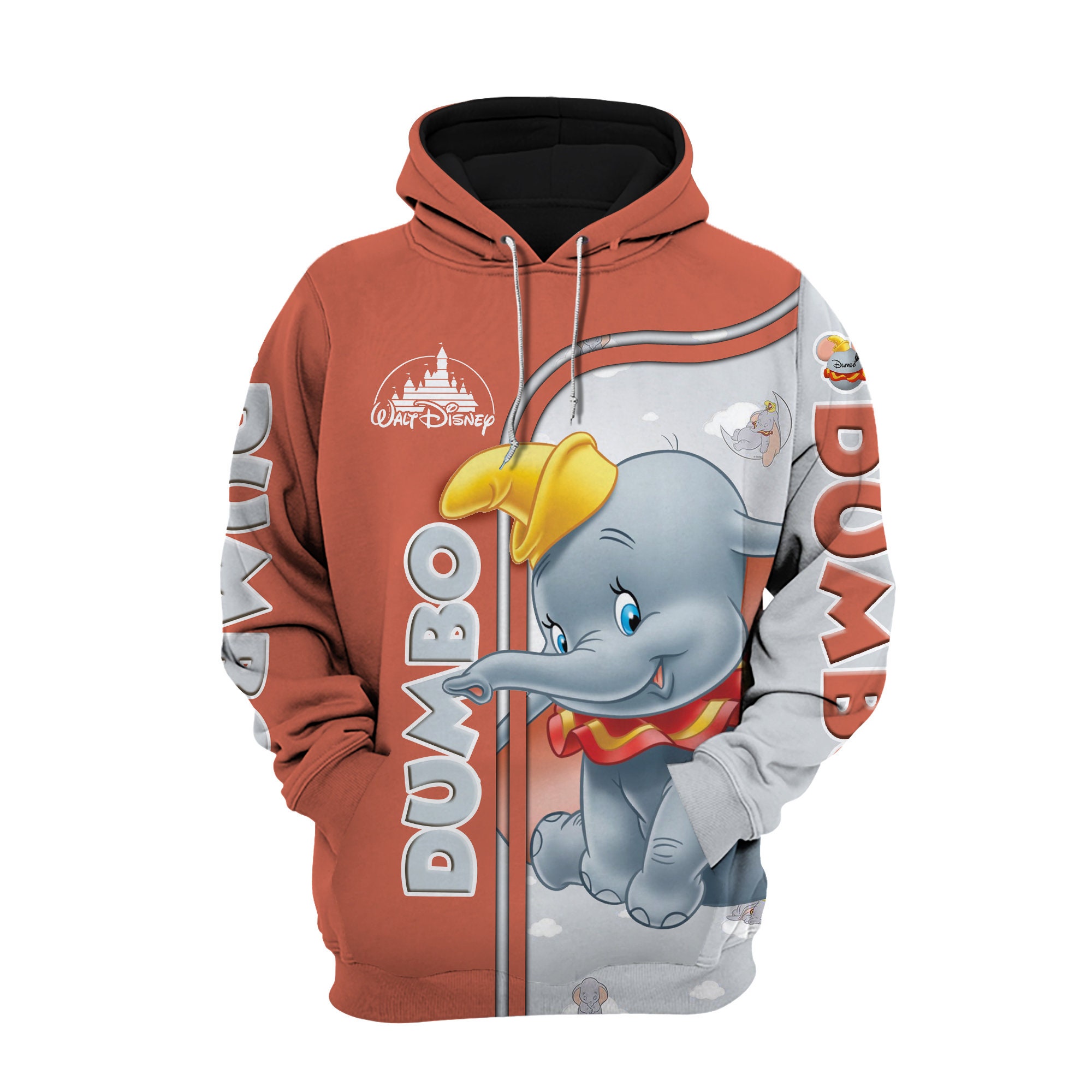 Discover Dumbo Hoodie | Dumbo Elephant Disney 3D Hoodie