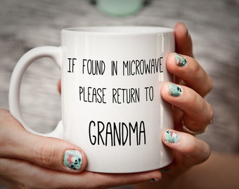 Please Return to Grandma Funny Humorous Mothers' Day Mug Grandparents Day Gift Grandma Gift Grandmother Gift Coffee Gift