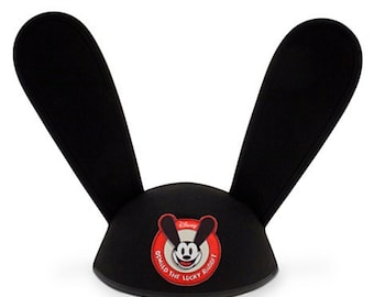 Oswald (Disney pre-Mickey Mouse) Ears Unoficially Customized and Personalized with Name on back.