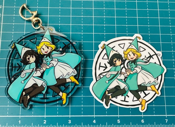 Witch Hat Acrylic Keychain & Sticker - Etsy