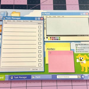 Retro Computer Desktop Notepad - Etsy