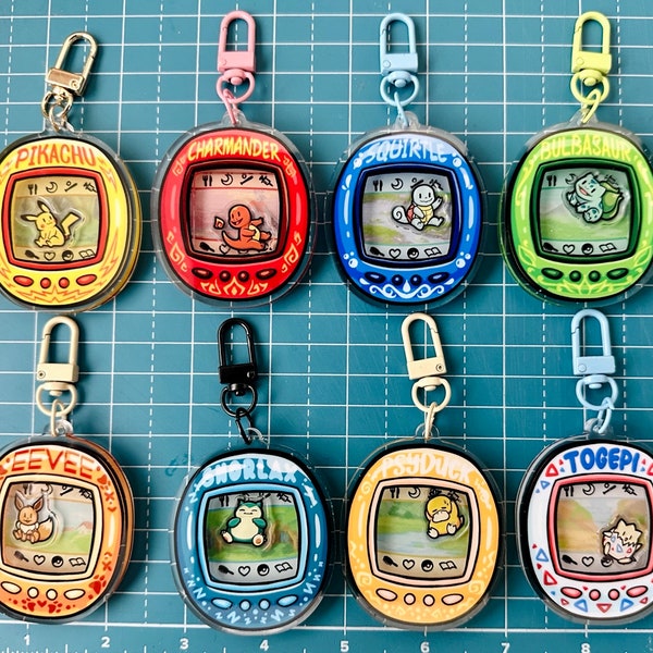 Virtual Pet Shaker Keychains