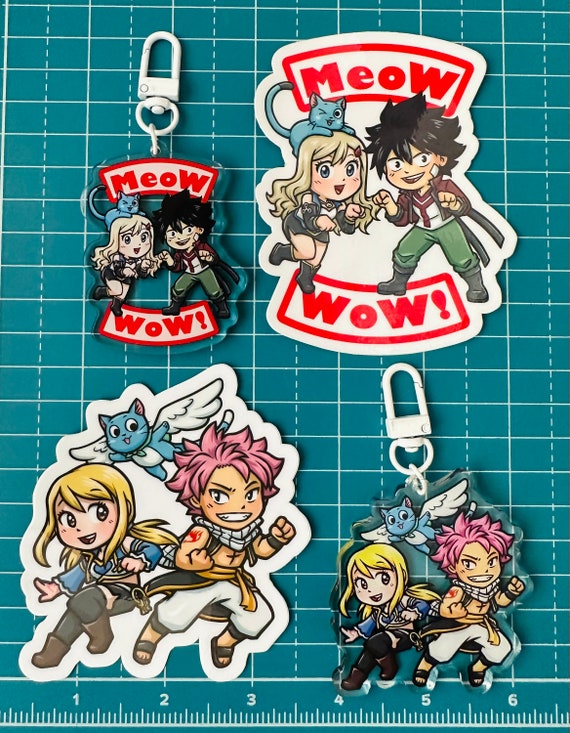 Fairy Tail and Eden's Zero Keychain & Sticker - Etsy