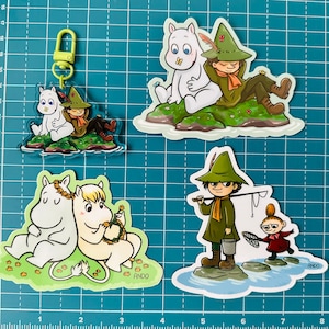 Moomin Vinyl Stickers & Keychain