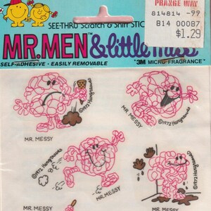 RARE Vintage 1972 Mr. Men And Little Miss CHOCOLATE 3M Scratch & Sniff SEALED
