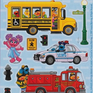 Vintage Sesame Street Sticker Sheet