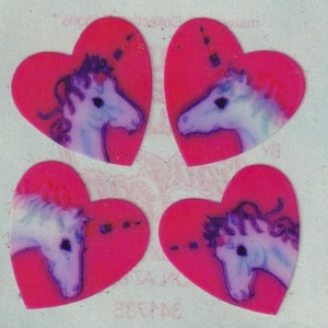 Sticker Lisa Frank vintage Sticker LICORNE Mod