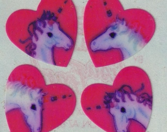 Pegatina vintage de Lisa Frank, pegatina UNICORNIO