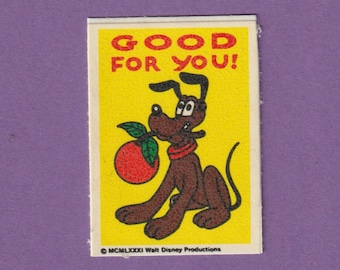 Vintage Disney Mickey Scratch & Sniff Sticker ORANJE