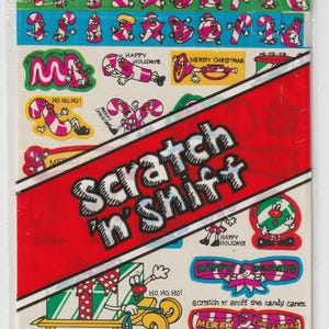Stickers Spindex Scratch N Sniff vintage des années 1980 NOL #2