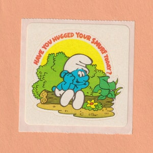 Vintage Smurf Sticker #4