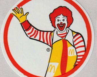 レア　ロナルド・マクドナルド 　壁掛け　ビンテージ 80's マクドナルド プレイランド 実働 ヴィンテージ壁掛け時計