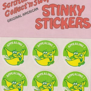 Vintage Trend MATTE  Scratch & Sniff Stickers BANANA