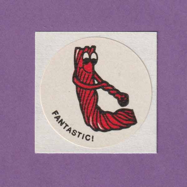 Vintage CTP Matte Scratch & Sniff Sticker RED LICORICE