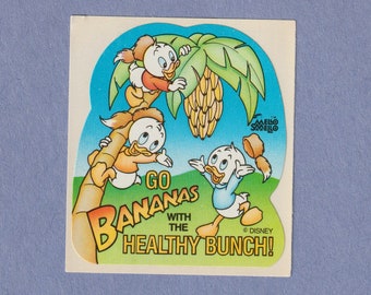 Vintage Disney Mission Nutrition Mello Smellos Scratch & Sniff Sticker BANANA