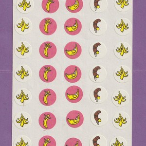 HTF 1981 Vintage CTP Sniffys Matte Scratch & Sniff Sticker Sheet BANANA