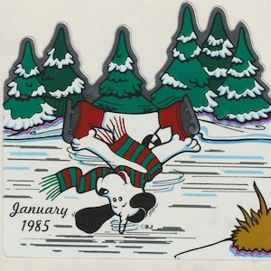 Vintage 1980s BJ Prism Sticker JANUARY