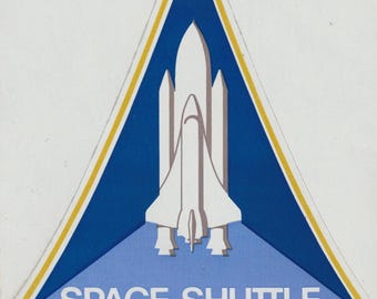 Vintage LARGE 1980s SPACE SHUTTLE Sticker