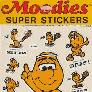 Vintage Moodies Super Stickers SEALED  SuperStar