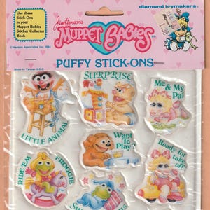 Vintage Jim Henson&#39;s Muppet Babies Puffy Stickers #3