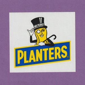 Vintage 1990 Pflanzer Erdnuss Aufkleber