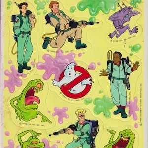 Vintage 1980s Hallmark GHOSTBUSTERS Sticker Sheet
