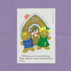 RARE étiquettes autocollantes #2, poinçon de Noël, à gratter et à renifler, vintage 1980